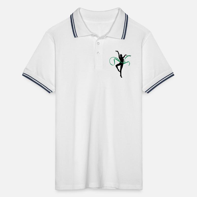 Rhythmic gymnastics Polo tipped Homme