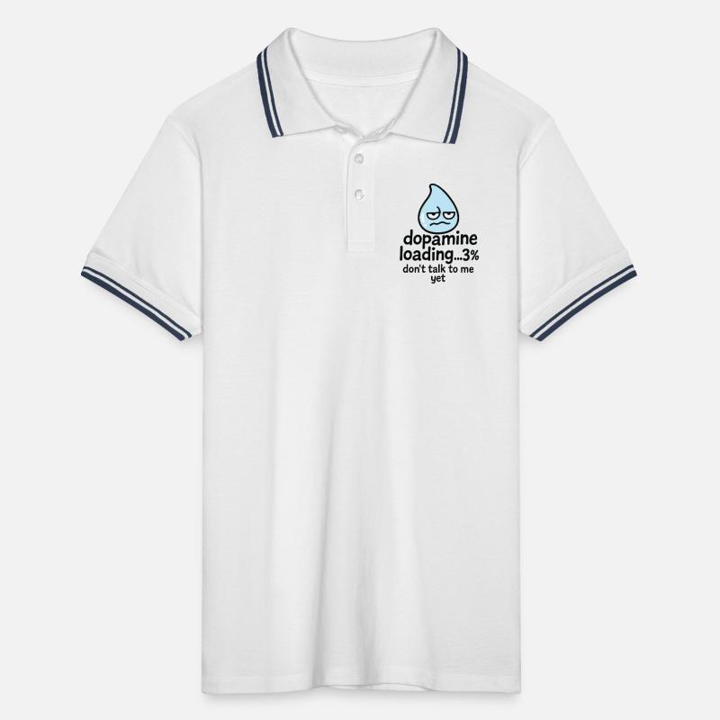 Dopamine Loading % Droplet Men's Tipped Polo Shirt