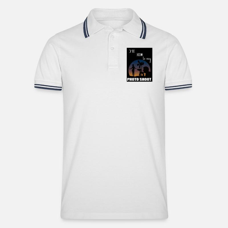 Ich werde SCHIESSEN - Männer Tipped Poloshirt - Weiß/Navy