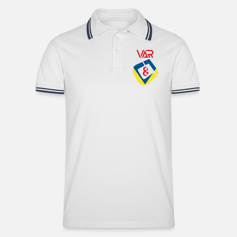 Var - Polo per uomo - bianco/navy