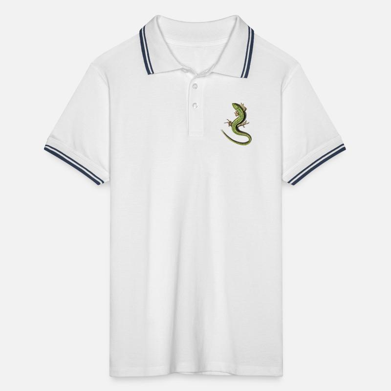 Lizard Men's Tipped Polo Shirt