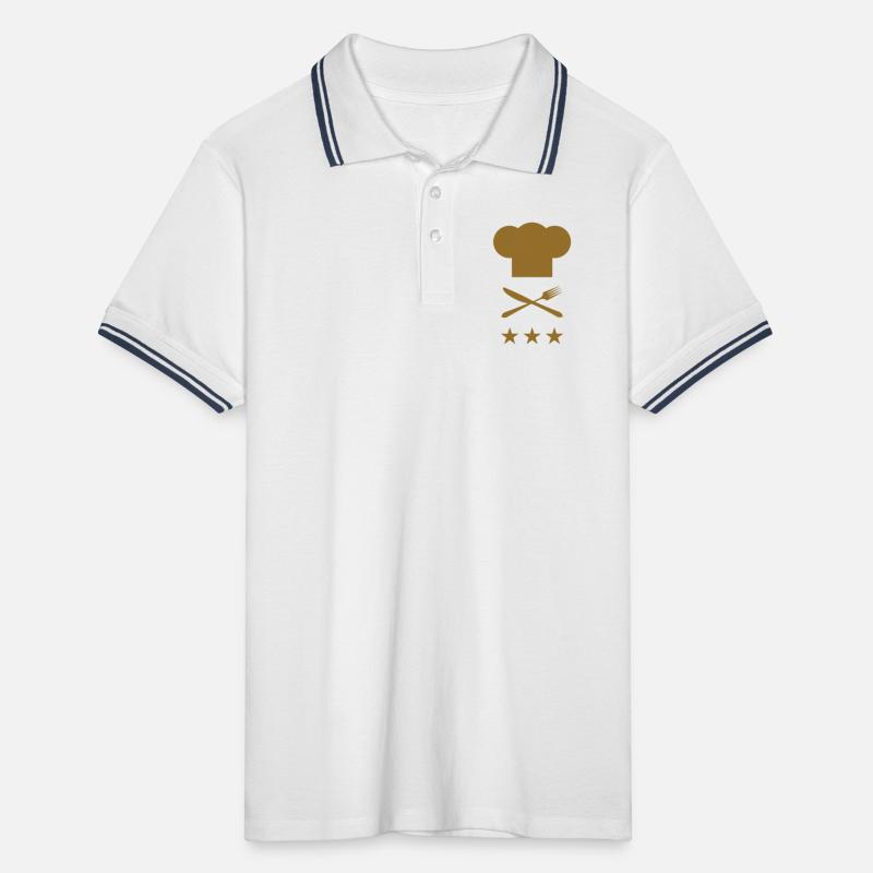 Chef - Kitchen - Cook Men's Tipped Polo Shirt