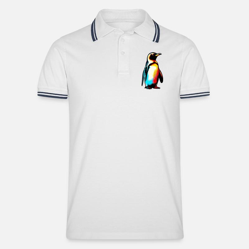 Pingouin - Polo tipped Homme - blanc/marine