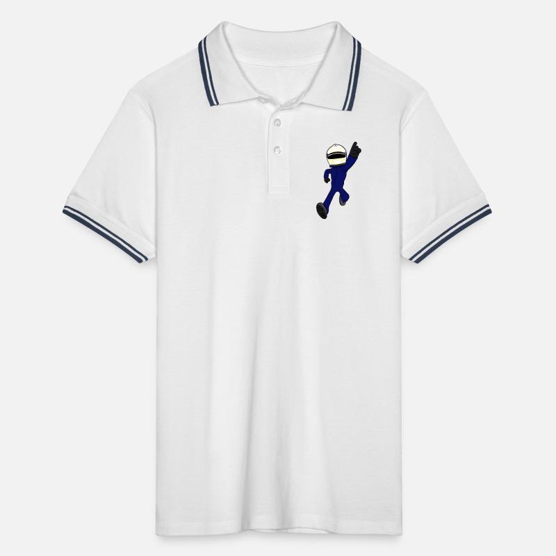 Pilote de course Polo tipped Homme