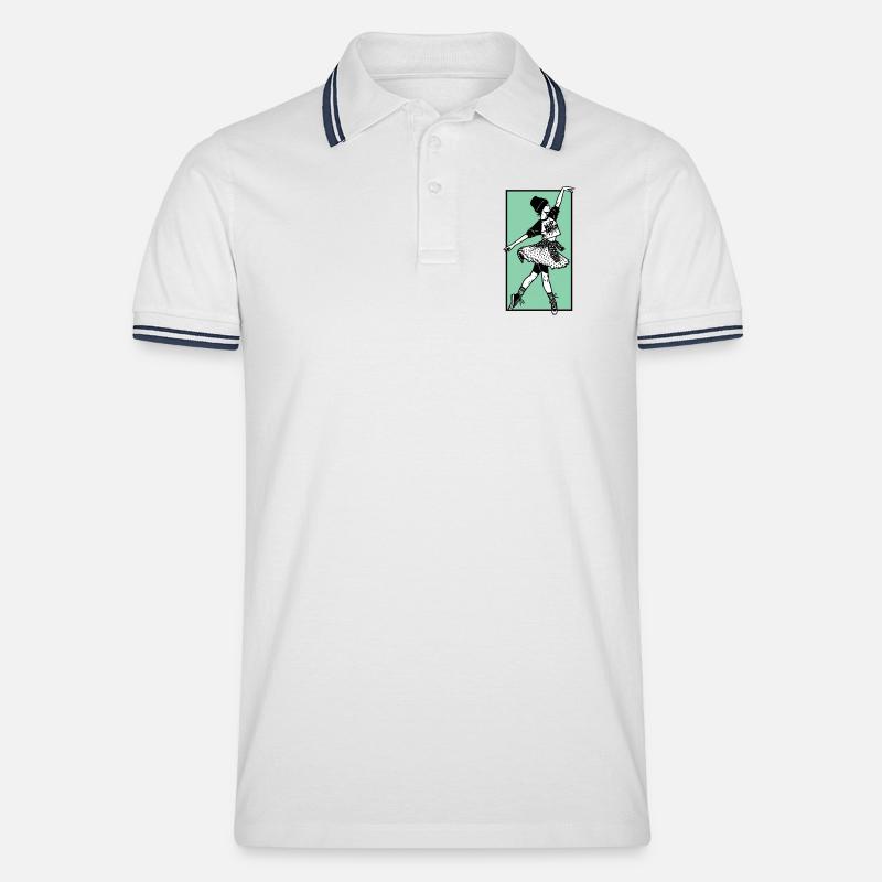 Danseuse #2 - Polo tipped Homme - blanc/marine