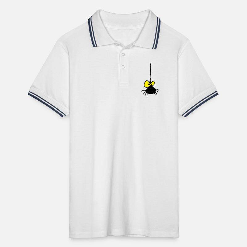 Araignée Grumpy Design Bicolore Polo tipped Homme
