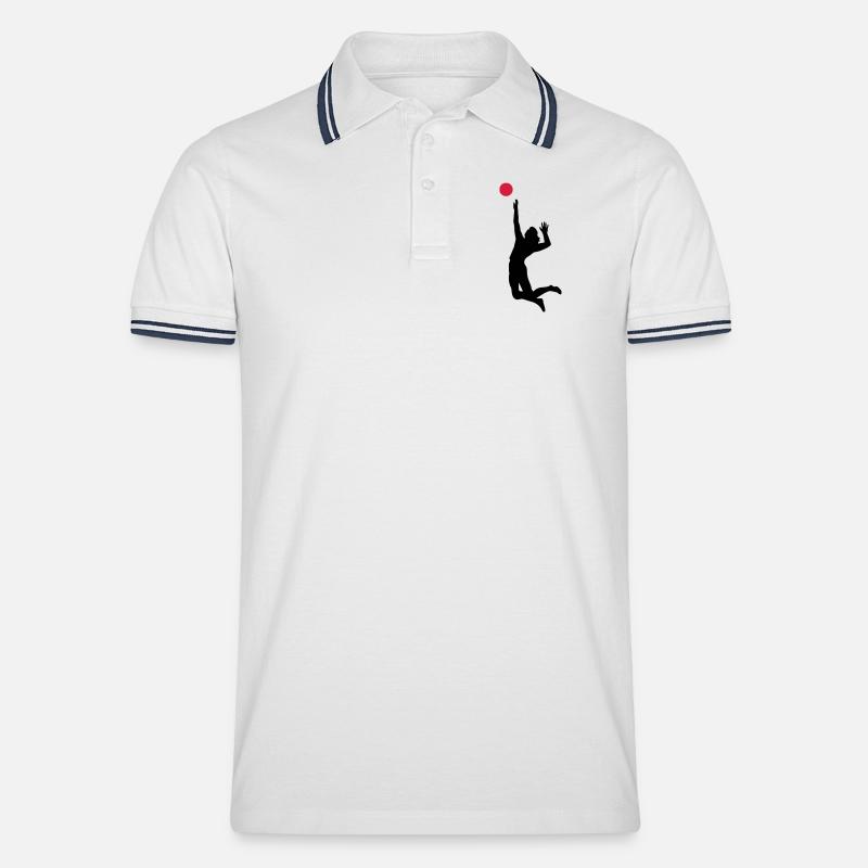 pallavolo - Polo per uomo - bianco/navy