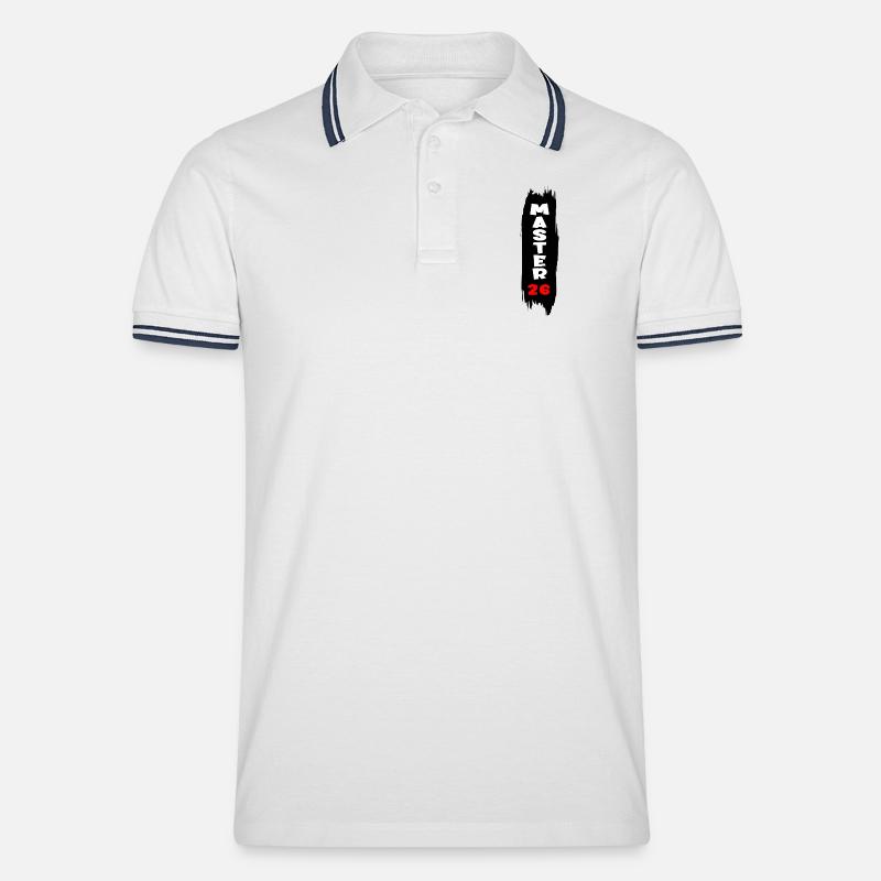 Master 2026 - Men's Tipped Polo Shirt - white/navy