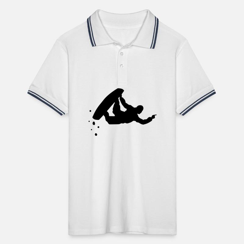 snowboard Männer Tipped Poloshirt