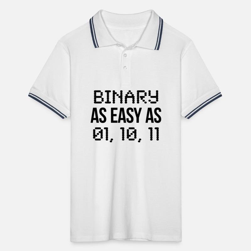 code binaire Polo tipped Homme