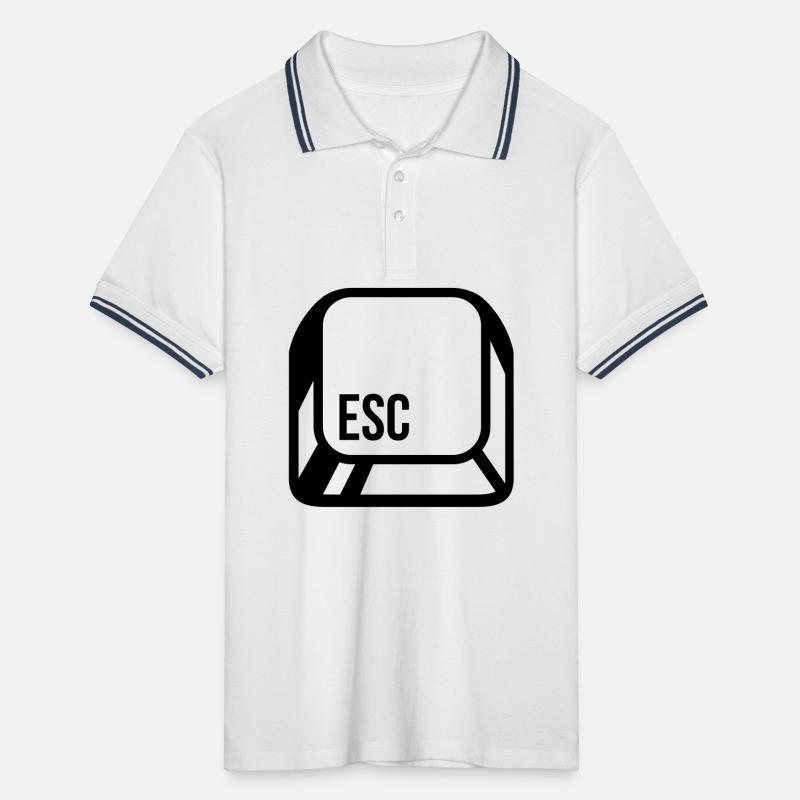 Computer Männer Tipped Poloshirt