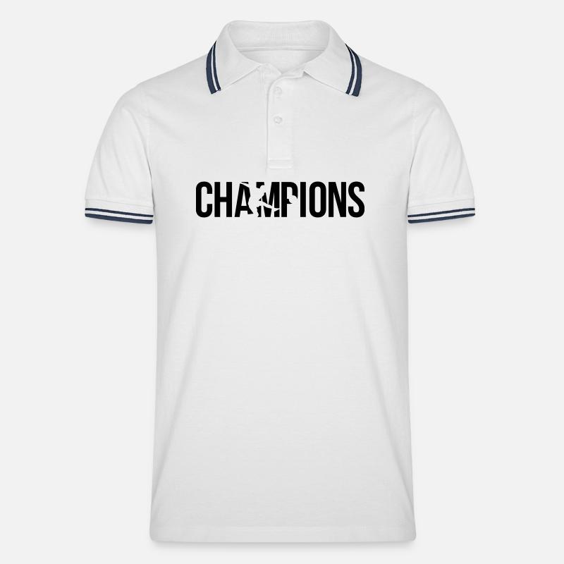 Meister - Männer Tipped Poloshirt - Weiß/Navy