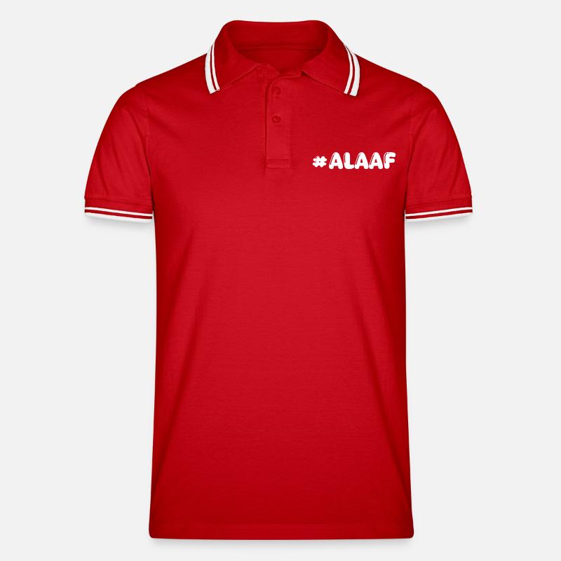 alaaf - Polo tipped Homme - rouge/blanc