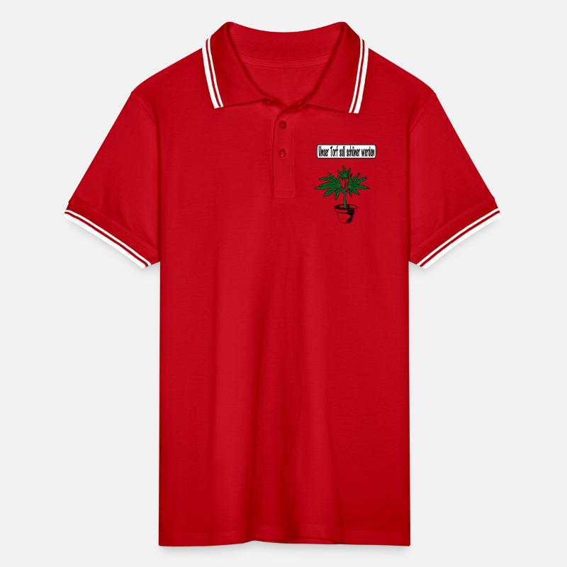 Conception du cannabis Polo tipped Homme