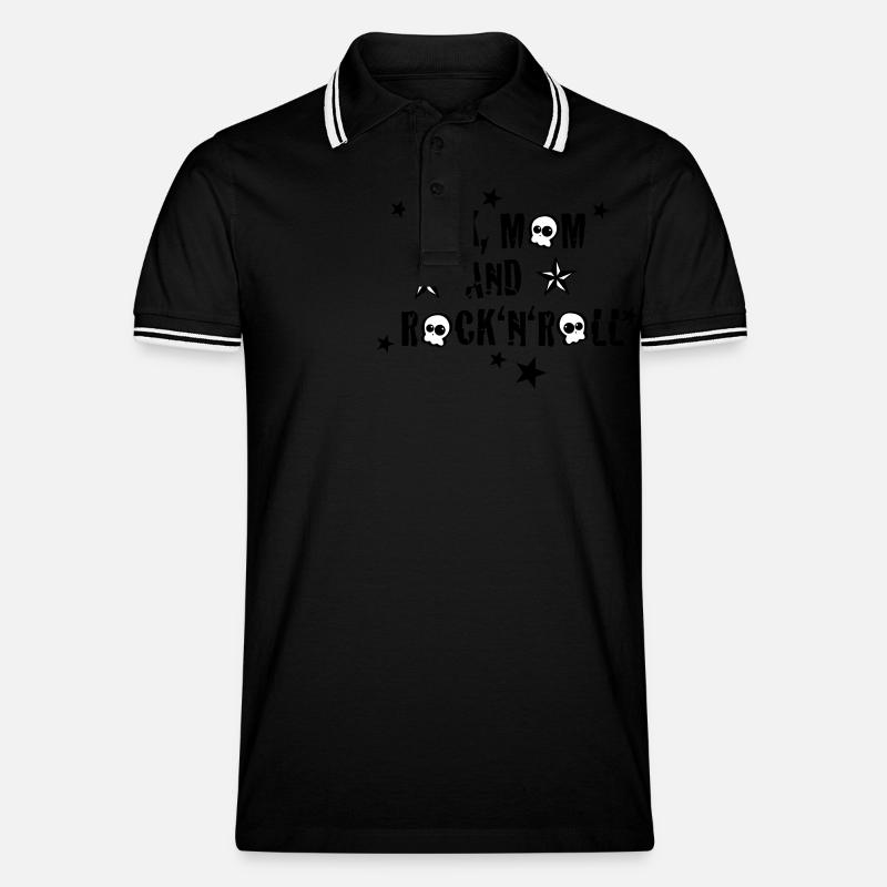 maman de lait Trash - Polo tipped Homme - noir/blanc