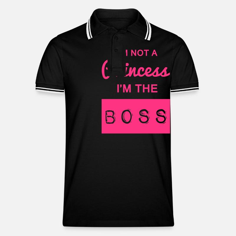 Boss - Polo per uomo - nero/bianco
