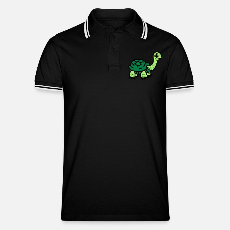 Tortue 3 - Polo tipped Homme - noir/blanc