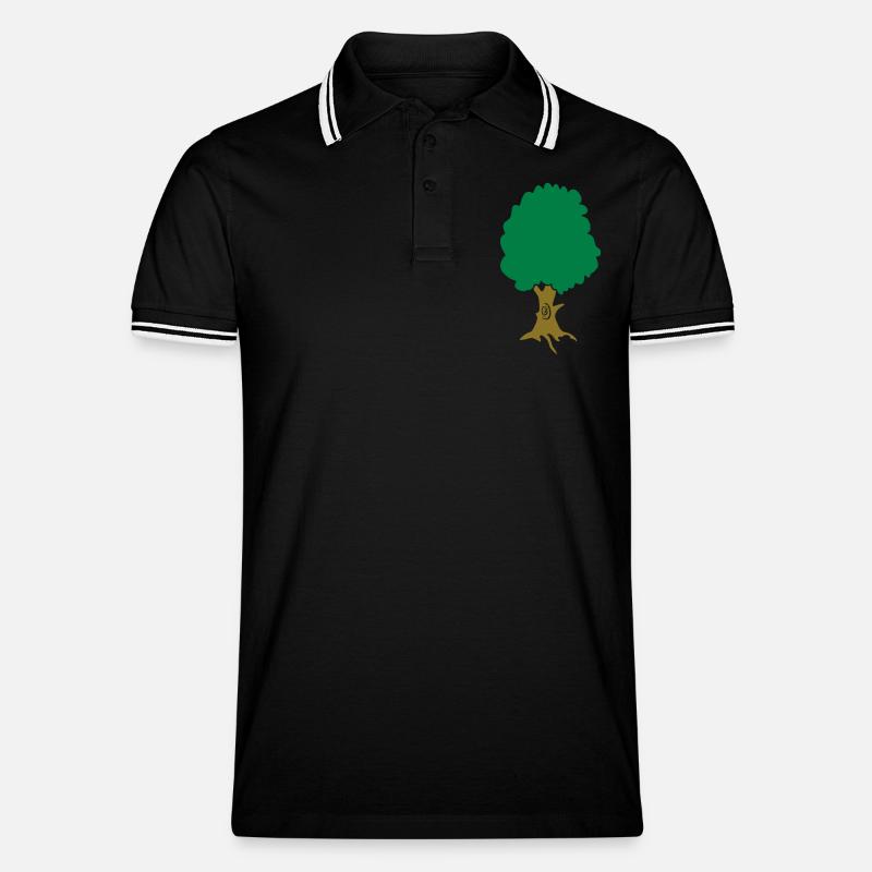 baum - Polo tipped Homme - noir/blanc