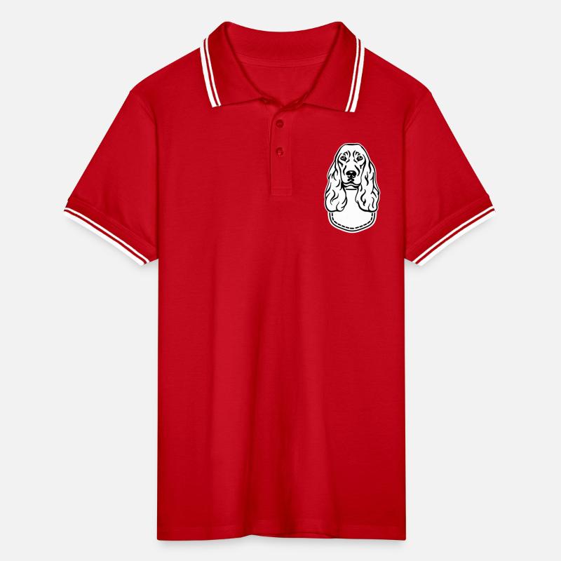 Cocker Spaniel Polo tipped Homme