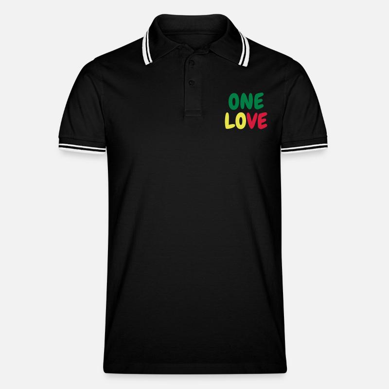 Cannabis / Drogen / Haschisch / Alkohol / Weed - Männer Tipped Poloshirt - Schwarz/Weiß