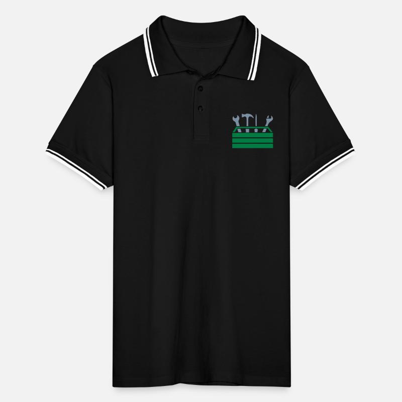 Tool Workshop Tool Box Men's Tipped Polo Shirt