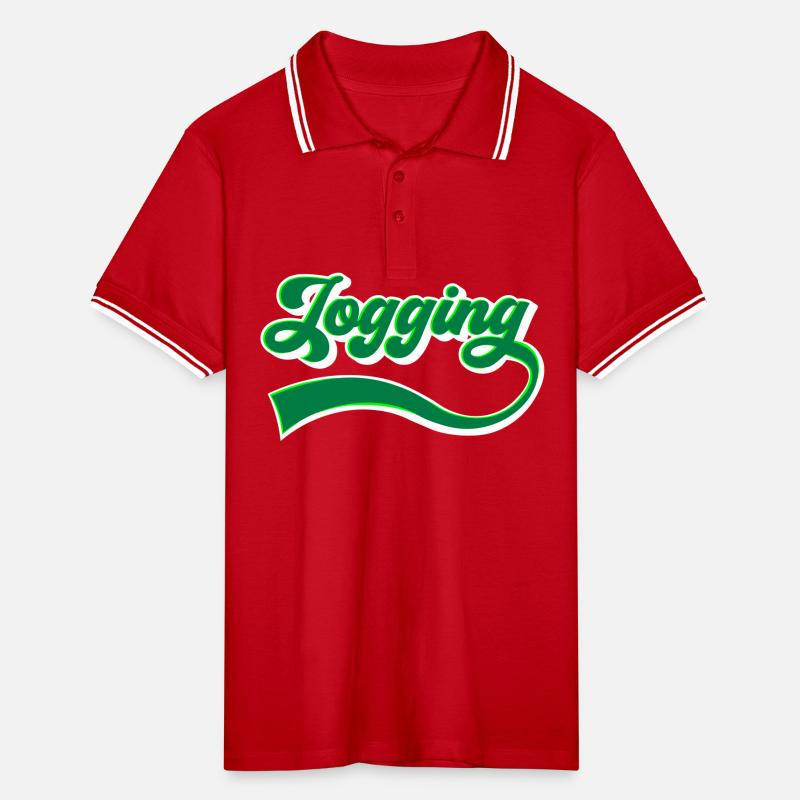 Jogging Jogging Lettrage | Les couleurs peuvent être modifiées Polo tipped Homme