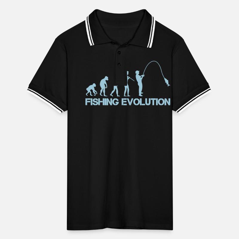 Évolution de la pêche 1 Polo tipped Homme