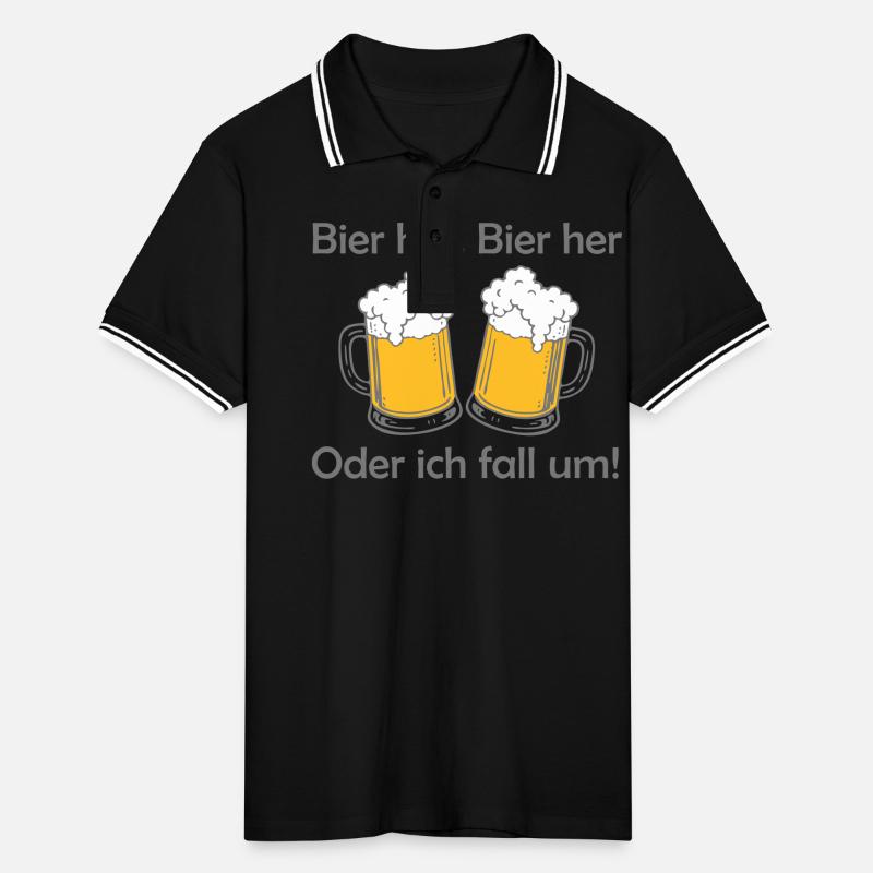 Bees here, Bees here - oder ich fall um! Men's Tipped Polo Shirt