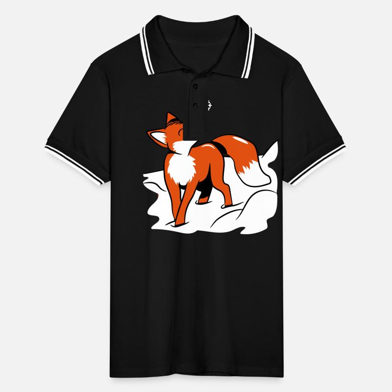 Fuchs flocon de neige douce Polo tipped Homme