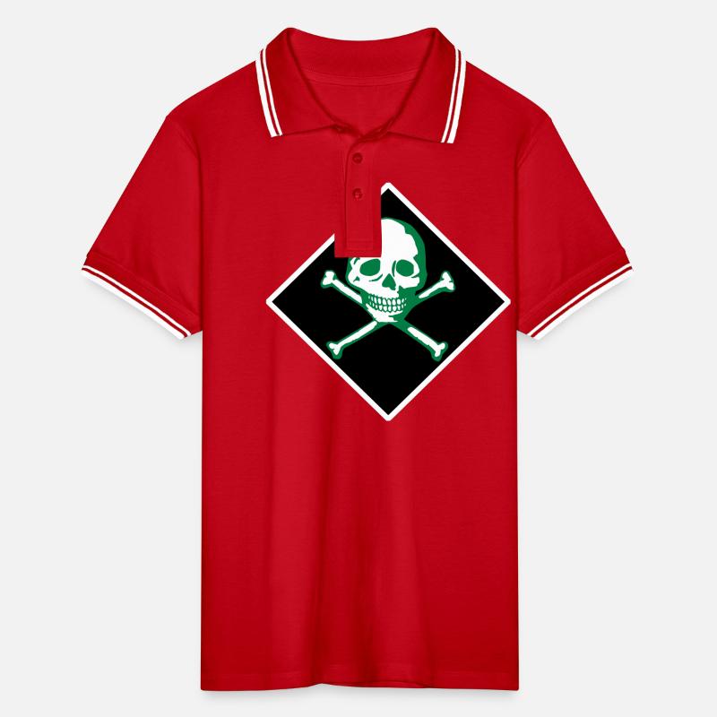 Crâne et os Polo tipped Homme