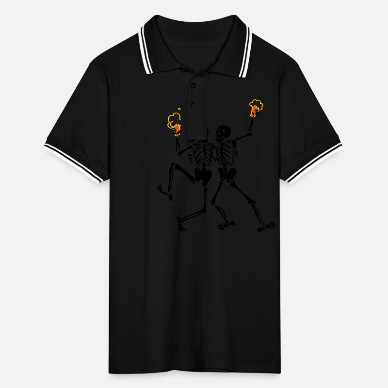 Squelettes faisant la java Polo tipped Homme