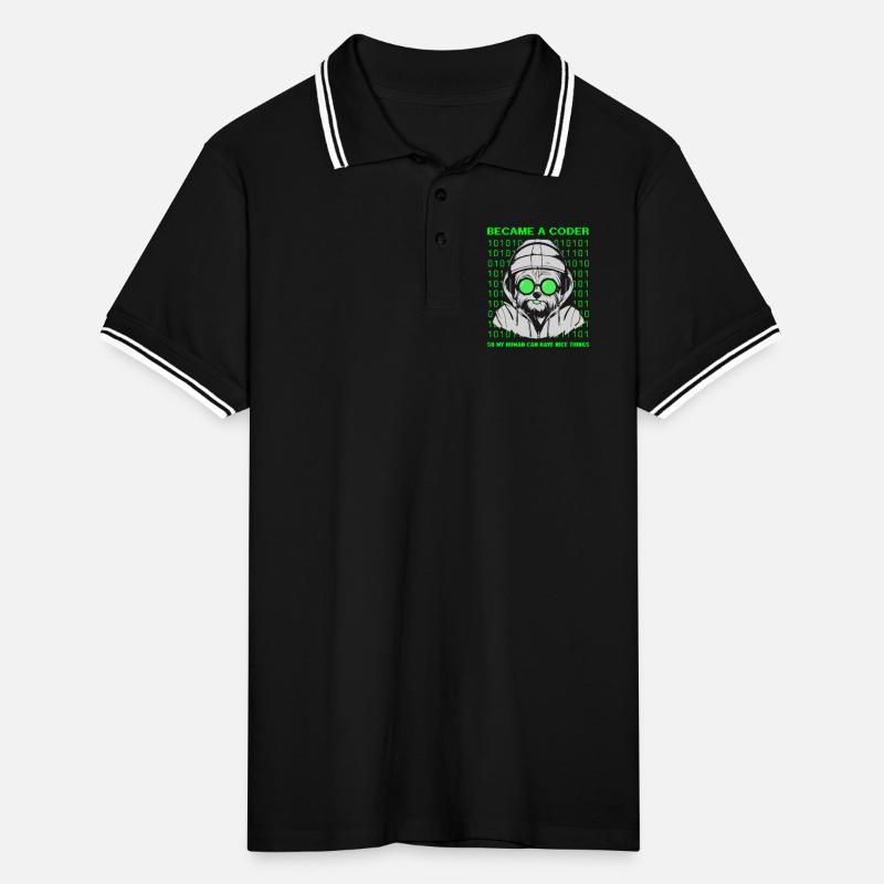 Devenu codeur – Cyber Dog Binary Polo tipped Homme