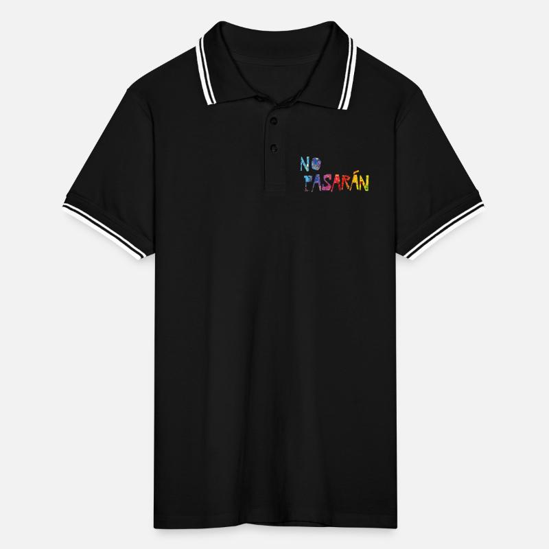 Pas de Pasaran Polo tipped Homme