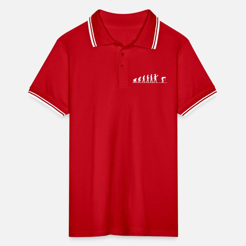 Carnival Evolution – From Monkey to Fool Men's Tipped Polo Shirt