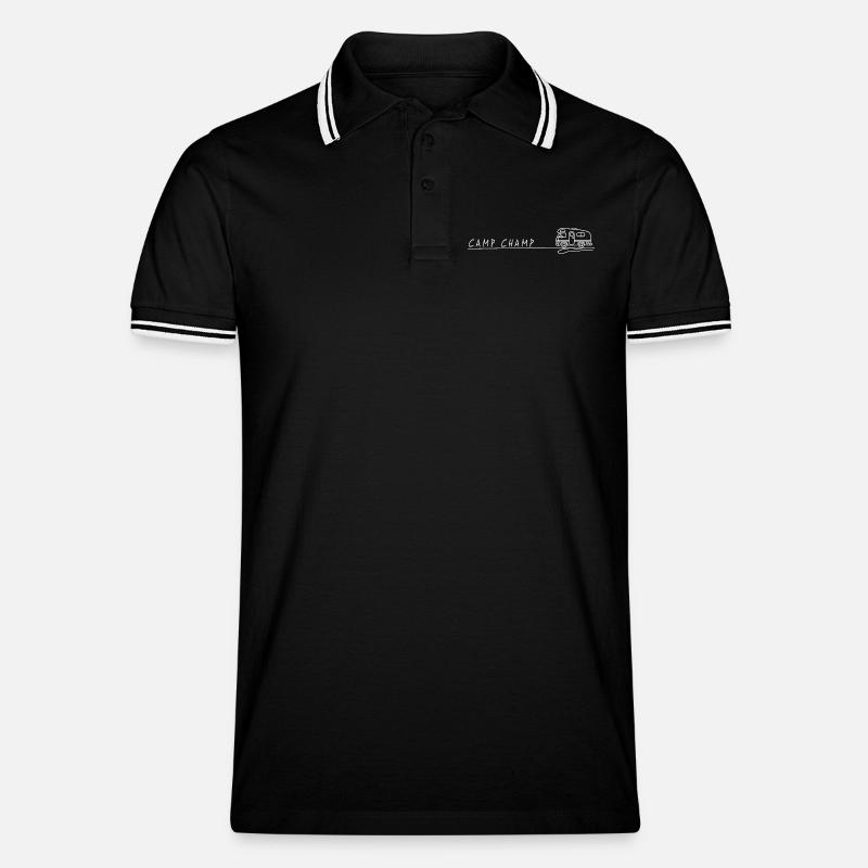 Campeggio per camper Champ Spruch - Polo per uomo - nero/bianco