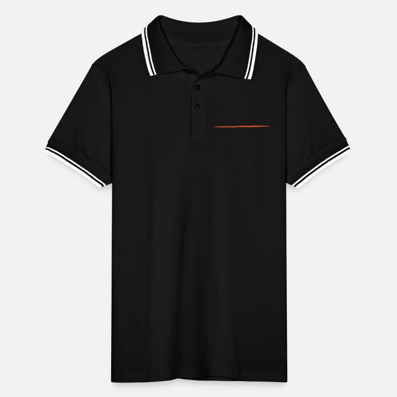 scribbled line | scribbled line Men's Tipped Polo Shirt