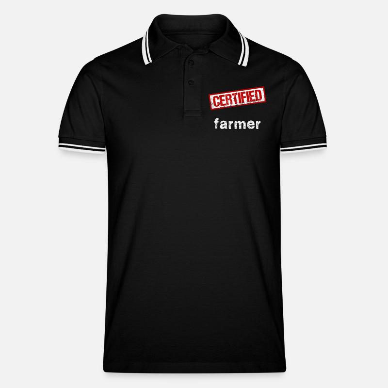 Bauer - Männer Tipped Poloshirt - Schwarz/Weiß