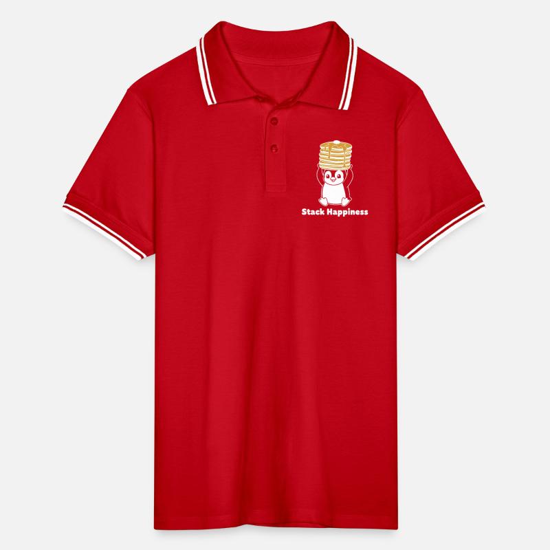 Stack Happiness Penguin Men's Tipped Polo Shirt