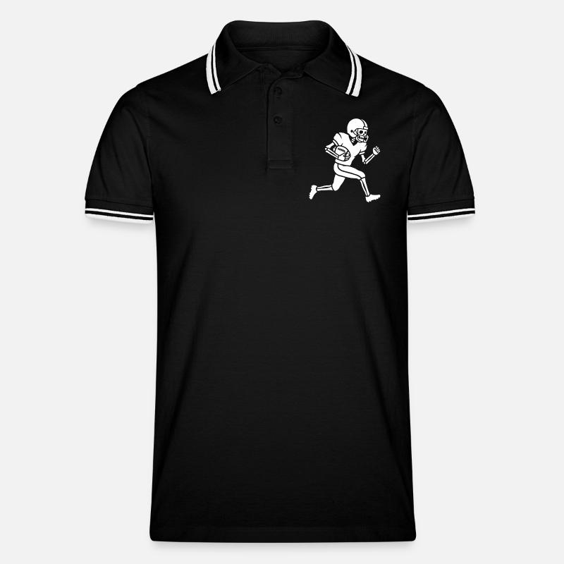 Skeleton Gridiron Runner - Polo per uomo - nero/bianco