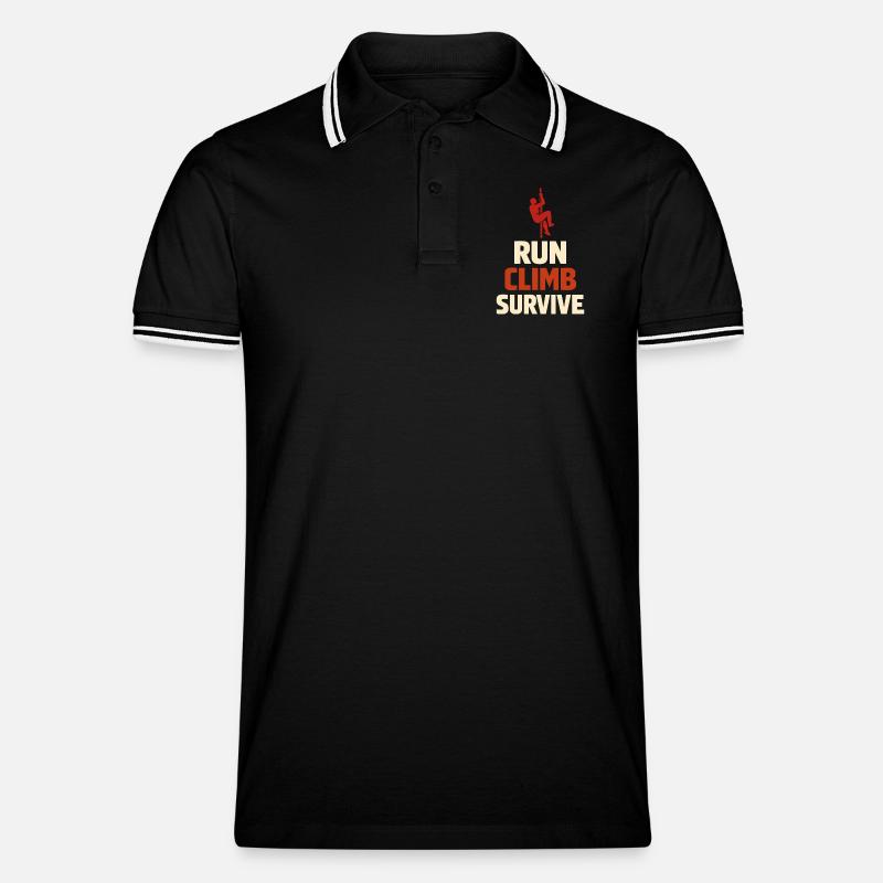 Parcours d’obstacles Course d’obstacles OCR - Polo tipped Homme - noir/blanc