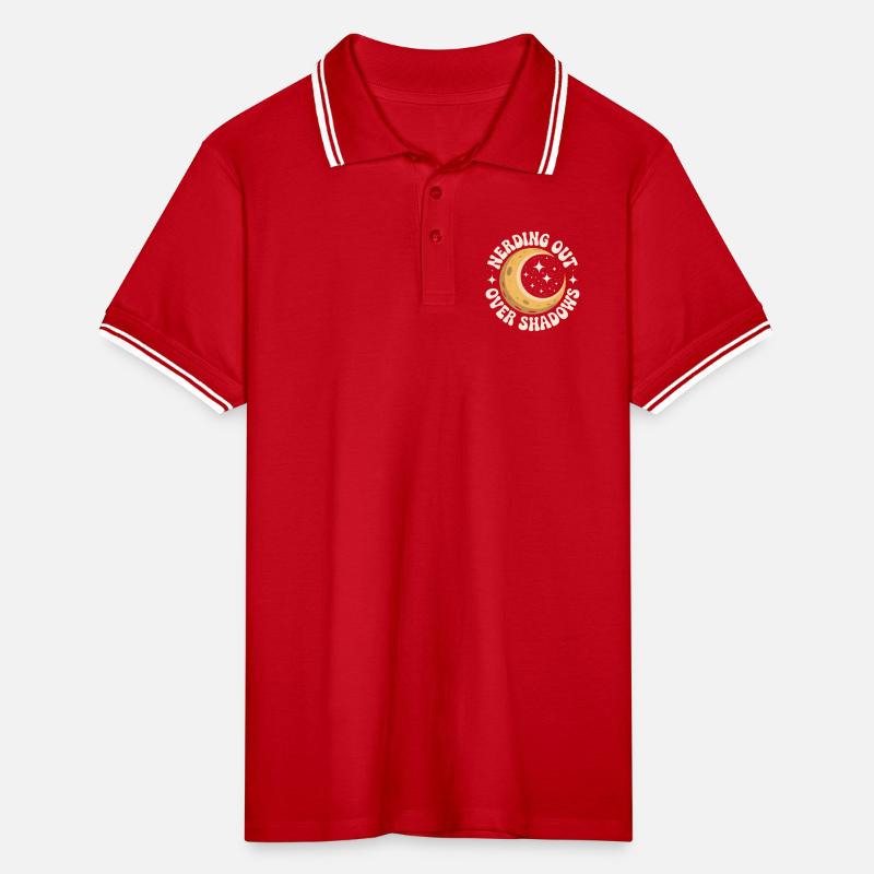 Shadow Nerd | Solar eclipse Men's Tipped Polo Shirt