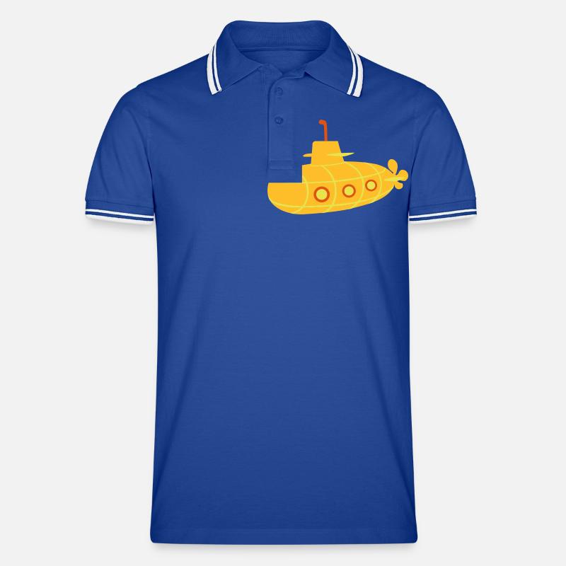 U-Boot - Männer Tipped Poloshirt - Royal/Weiß