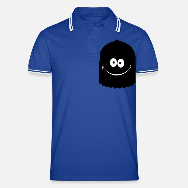 Küss mich! Männer Tipped Poloshirt