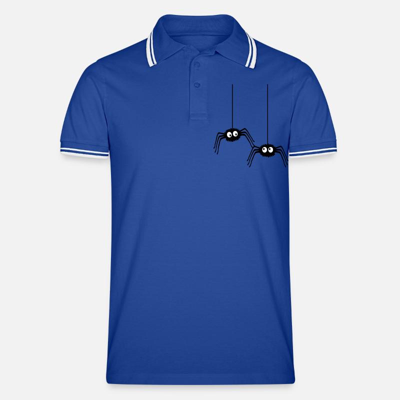Funny Spiders Men's Tipped Polo Shirt