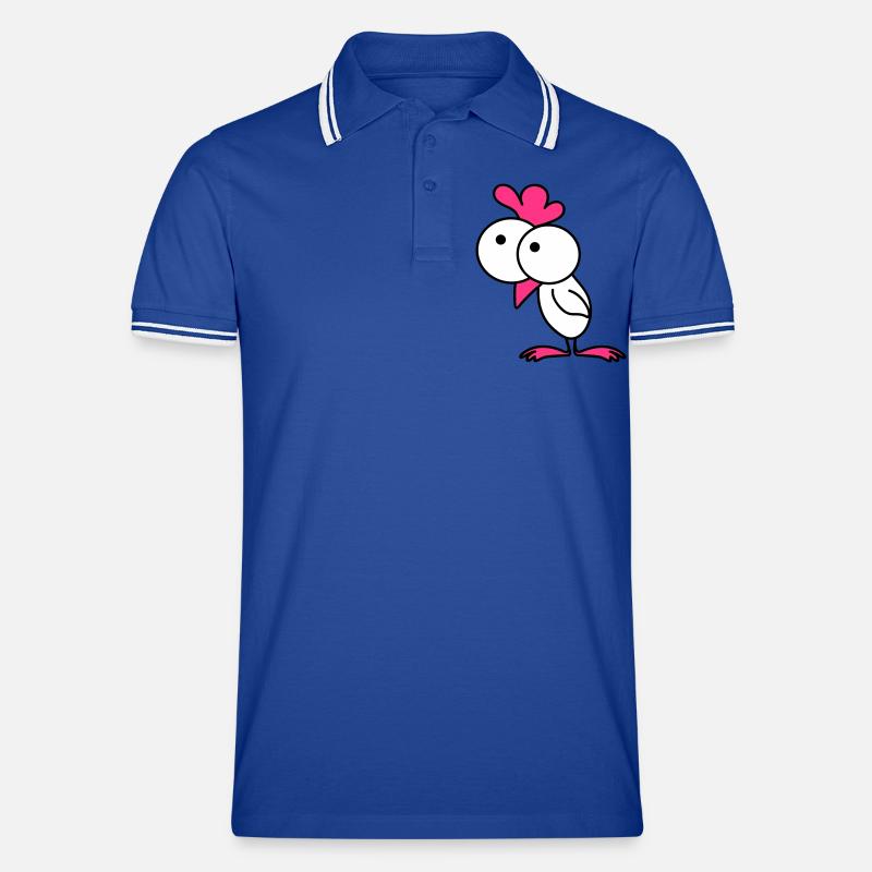 Surprised chick Polo tipped Homme