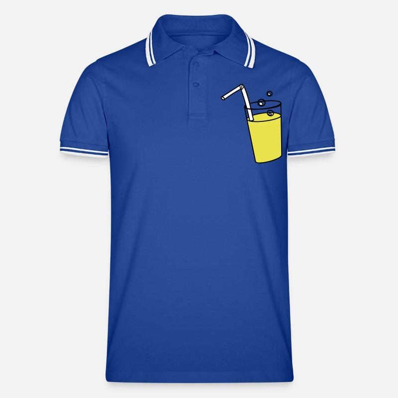 Brause - Männer Tipped Poloshirt - Royal/Weiß