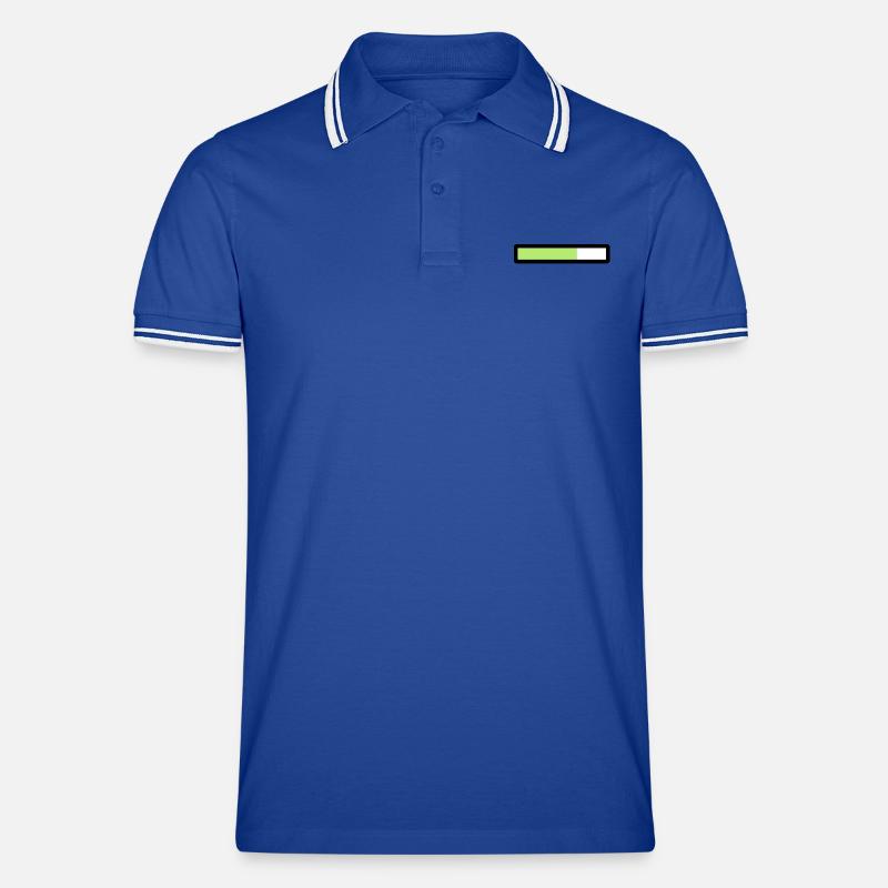 loading - Men's Tipped Polo Shirt - royal/white