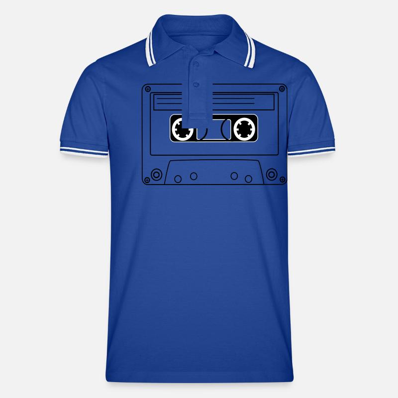cassette Hip Hop oldschool Polo tipped Homme