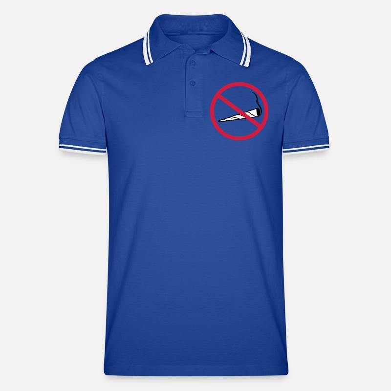 zone de bouclier interdite commune sans clipart logo chanvre Polo tipped Homme