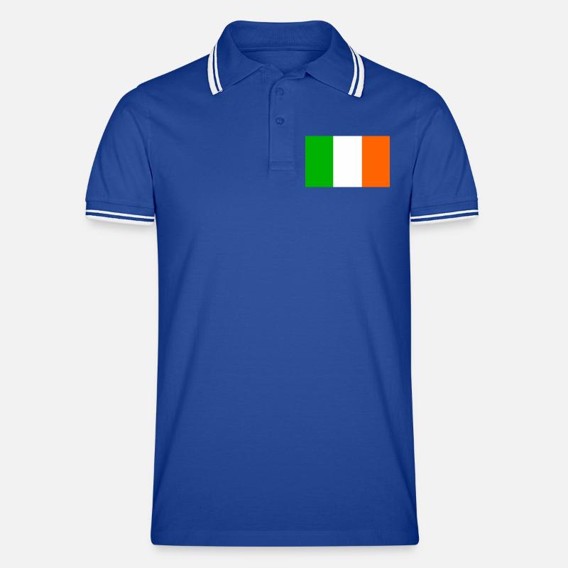 Irish Flag Men's Tipped Polo Shirt
